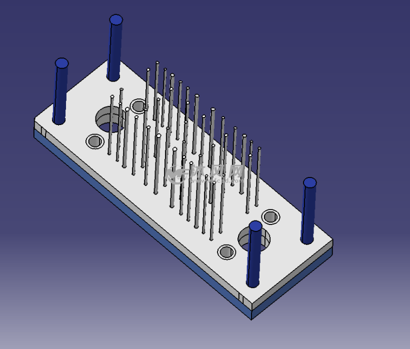 硒鼓导向板塑料模具