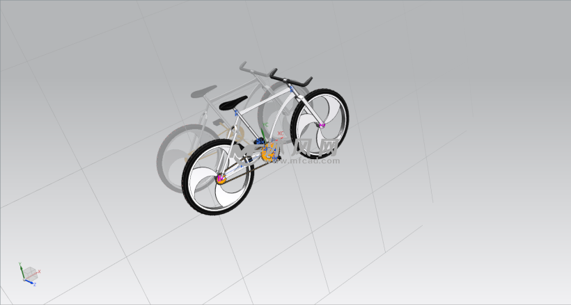 ug简易自行车设计 - 非机动车及附件图纸 - 沐风网