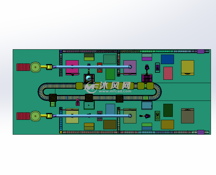喷砂自动化加工生产线