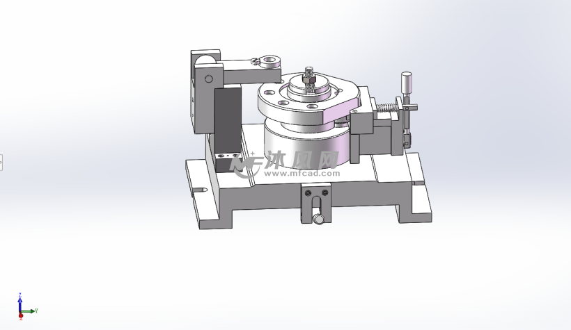 立式回转分度钻床夹具设计