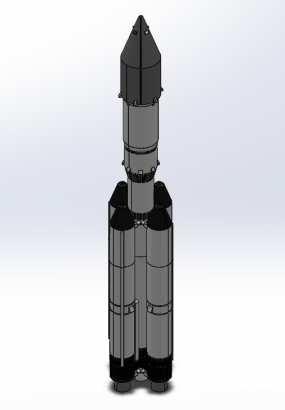 五号运载火箭三维模型图纸合集的封面图