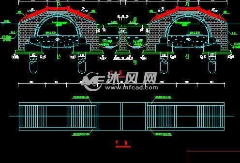 拱桥施工设计图纸