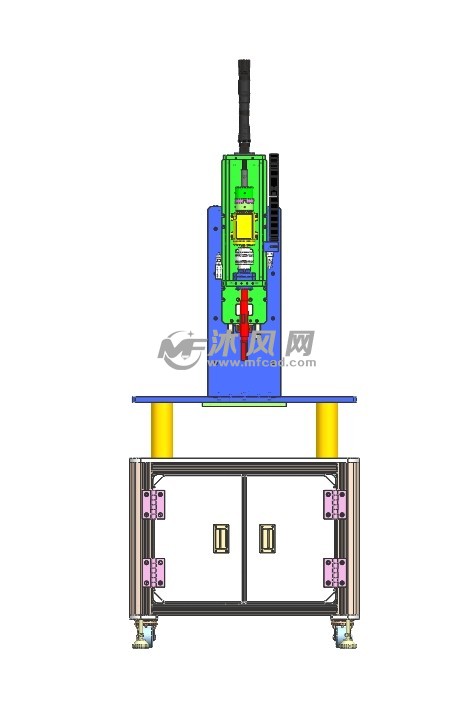 氣動內六角螺絲機 - 電子產品製造設備圖紙 - 沐風網