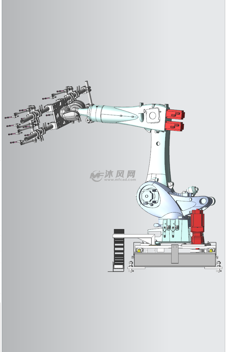 七轴工业机器人 - 机器人模型图纸 - 沐风网