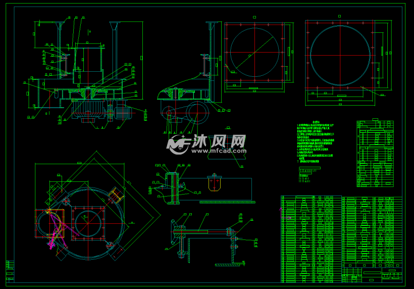 db1800圆盘喂料机图纸 - 工程机械/建筑机械图纸 - 沐风网