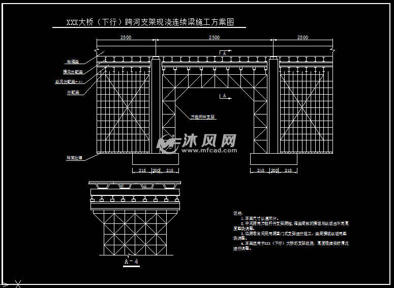 多款满堂支架设计素材