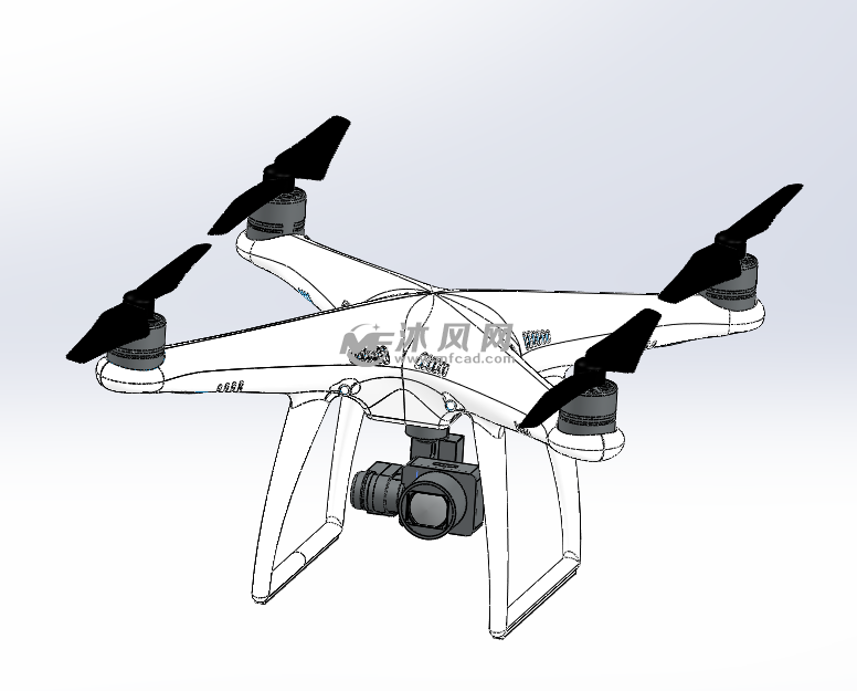 旋翼无人机sw模型设计