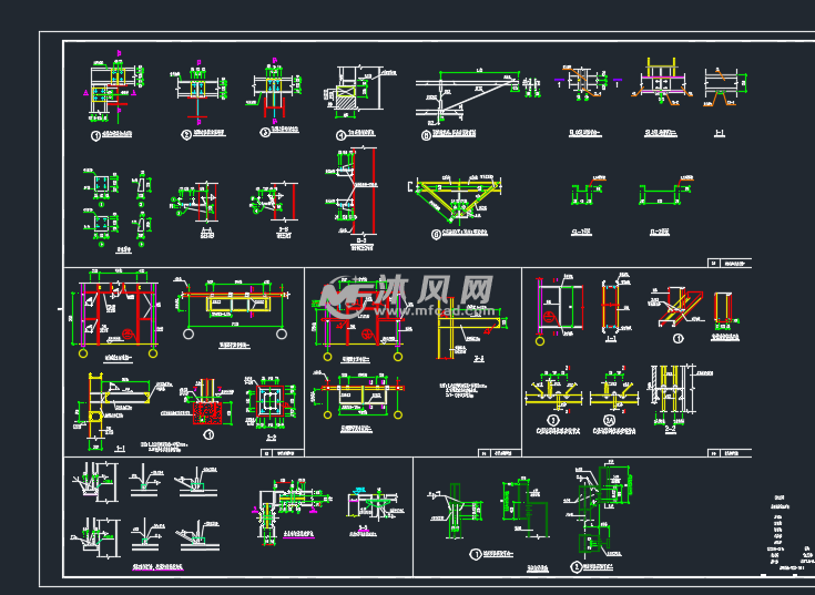 墙面檩条布置图管道支架平面布置图总图建筑功能:工业建筑 厂房高度