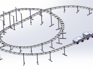 游乐设备地磁过山车