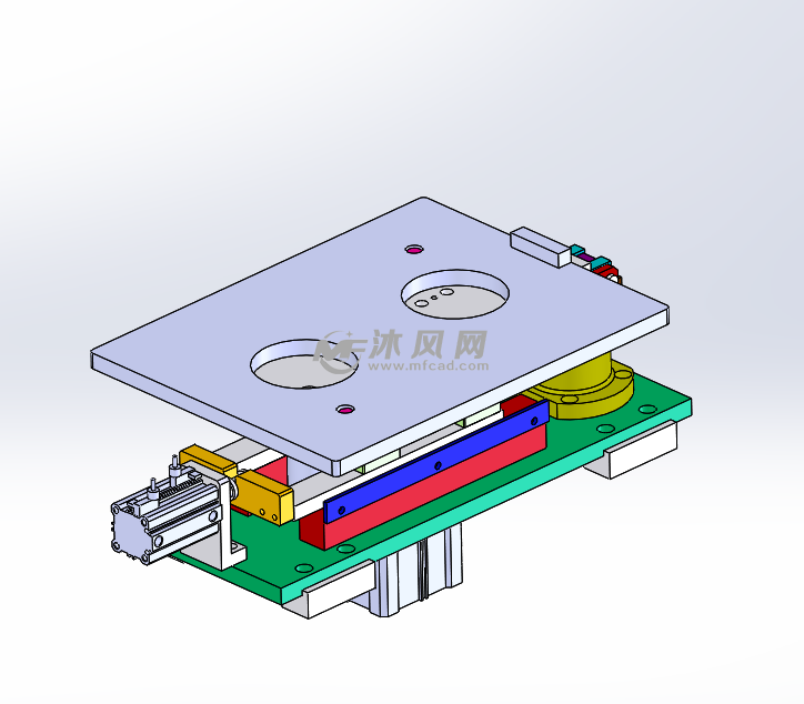 自动限位锁扣机构