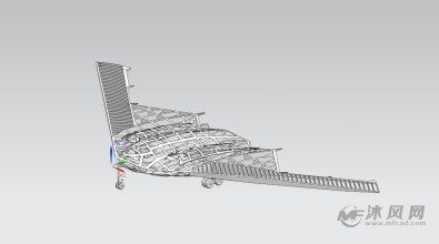 b2轰炸机骨架三维设计