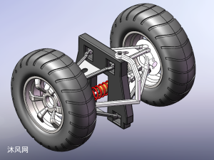 单座倒三轮悬挂机构