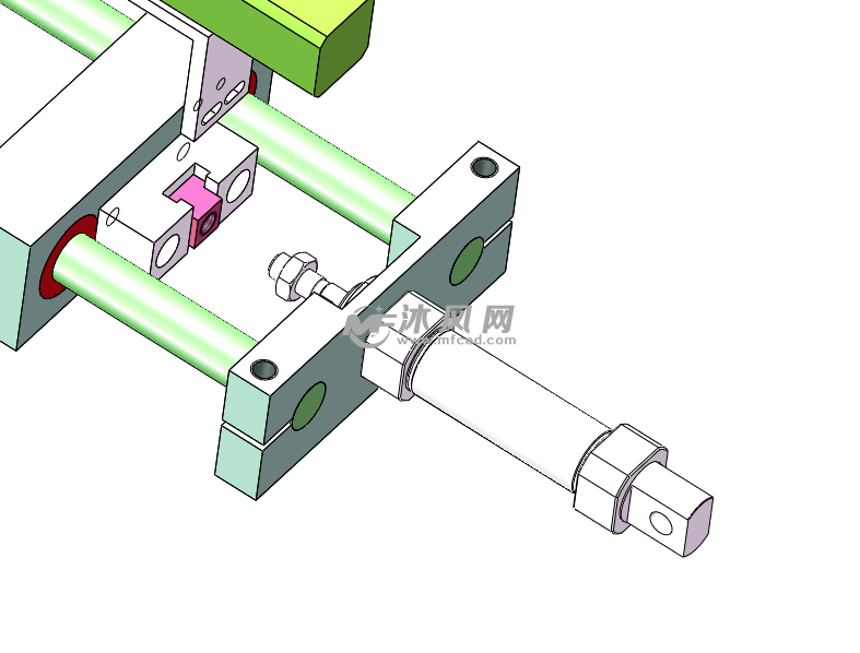 推动气缸安装示意图