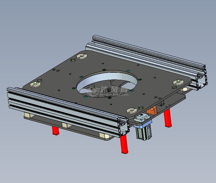 顶升定位旋转定位机构