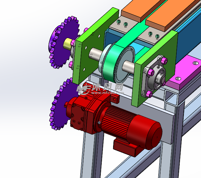 动力及同步带传动部分
