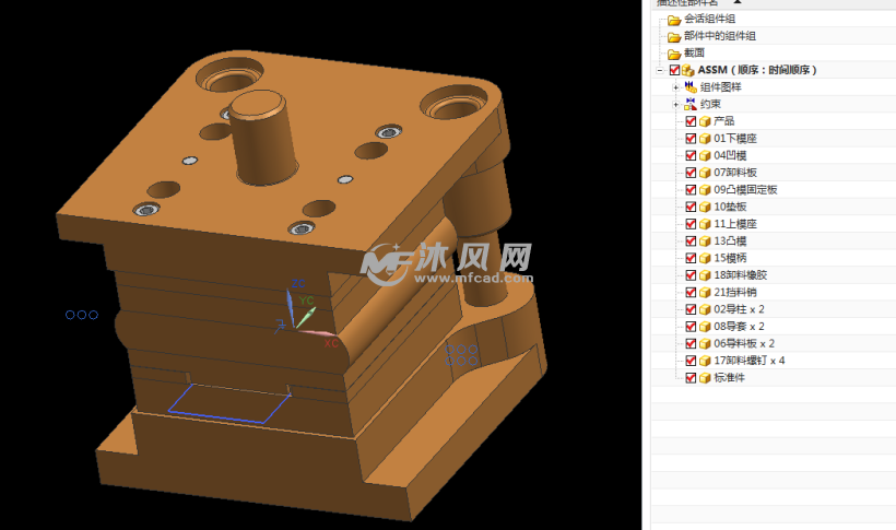 v179e形垫片冲压模- 冲压模具图纸 - 沐风网