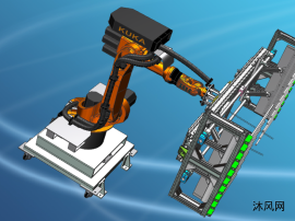 机器人拆垛抓软包抱具设计