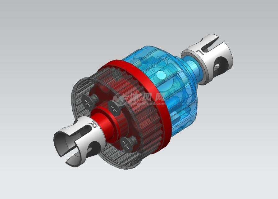 汽车差速器sw模型设计图纸