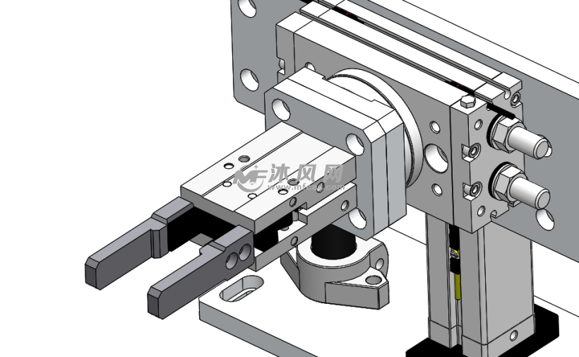 水平横向机械抓手示意图