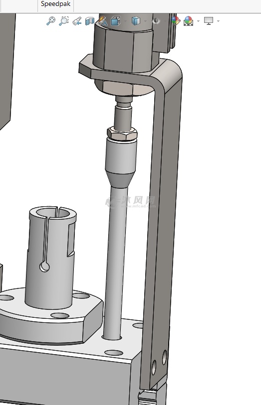 小钢珠顶杆安装示意图