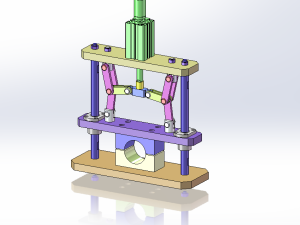 夹紧自锁机构利用连杆死点