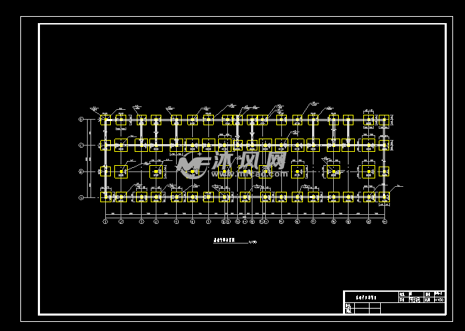 基础平面布置图