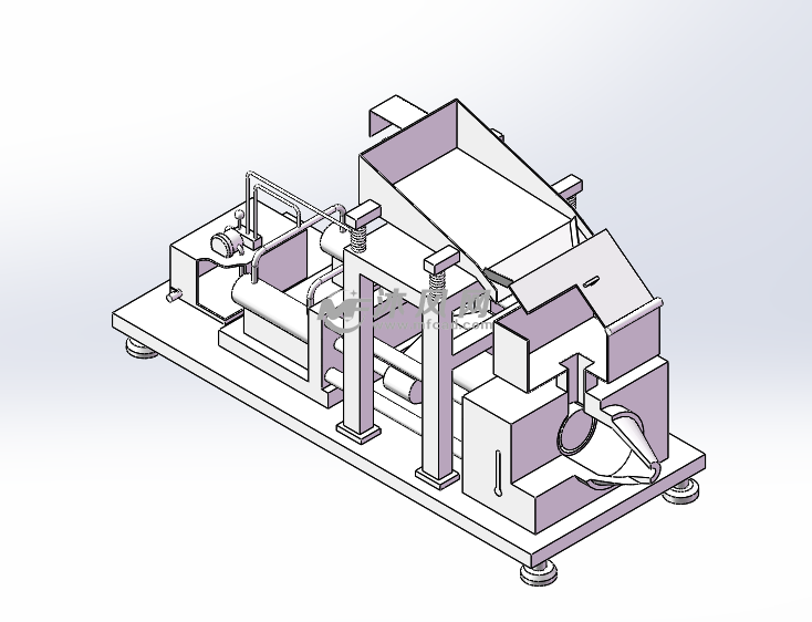 振动给料机剖视图