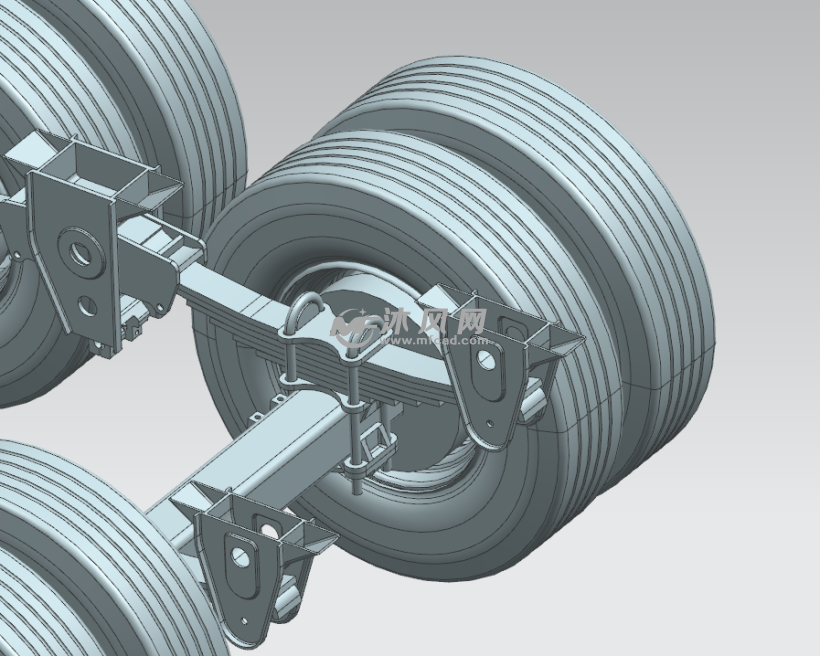 側面結構圖紙是貨車常用底盤車輪三維設計,模型包括車輪,底盤,減震