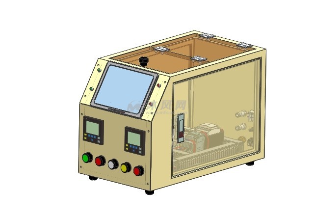 内部元器件完整,布局合理方便元器件安装和后续维修,电控箱设计美观