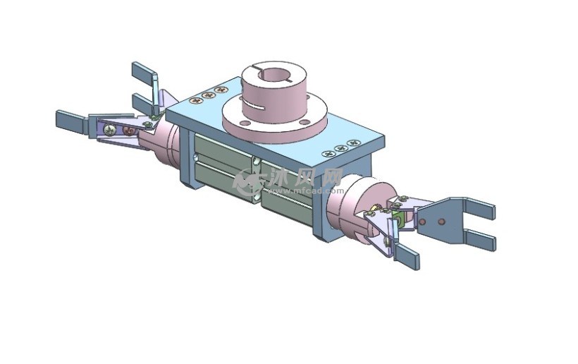 双工位气动夹紧夹手