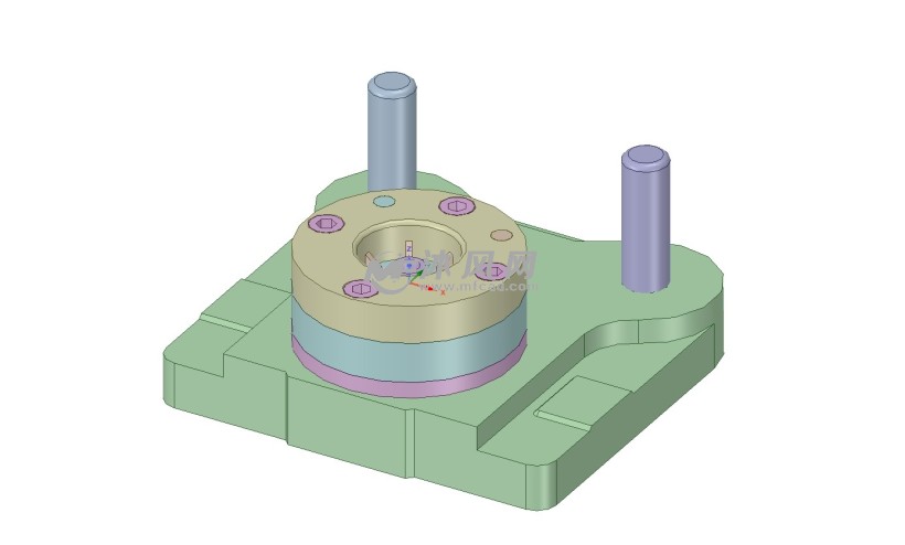 筒形件底部切口弯曲模