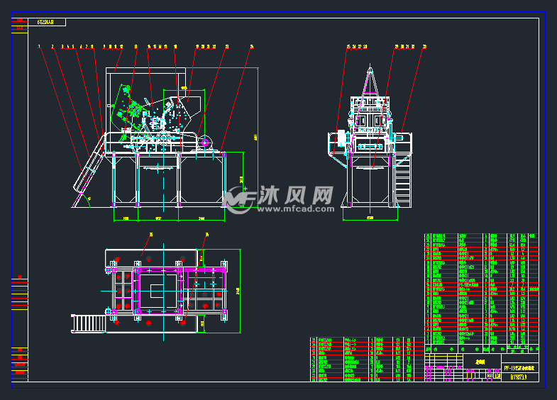 pf1315反击破机组 - 工程机械/建筑机械图纸 - 沐风网