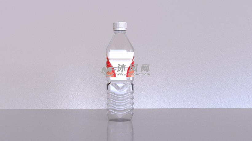 sw建模娃哈哈矿泉水瓶三维模型