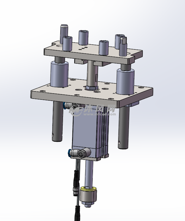 气动顶升机构3d设计