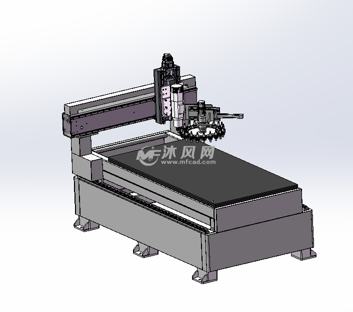 3轴雕刻机三维模型