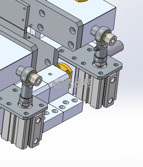 气缸安装示意图