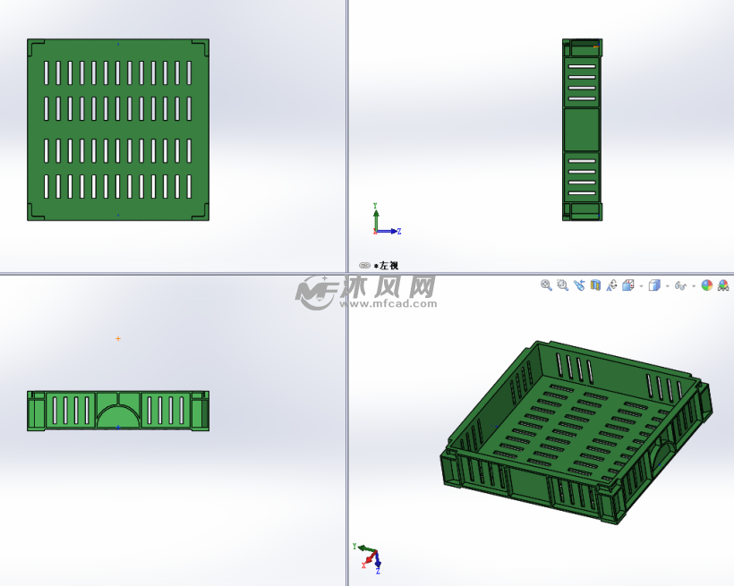 周转箱3d模型设计