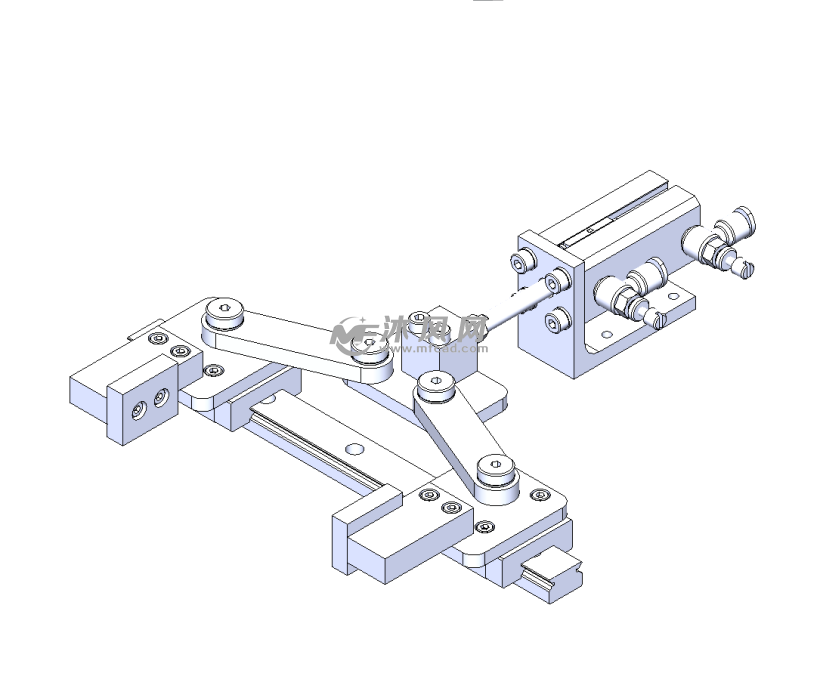 连杆气缸夹爪机构
