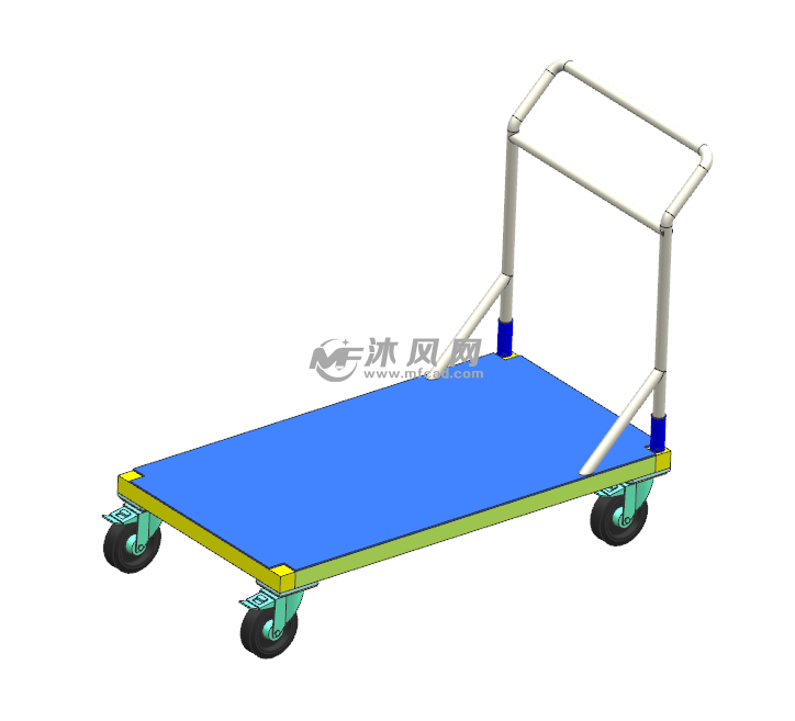 3d小推车模型图