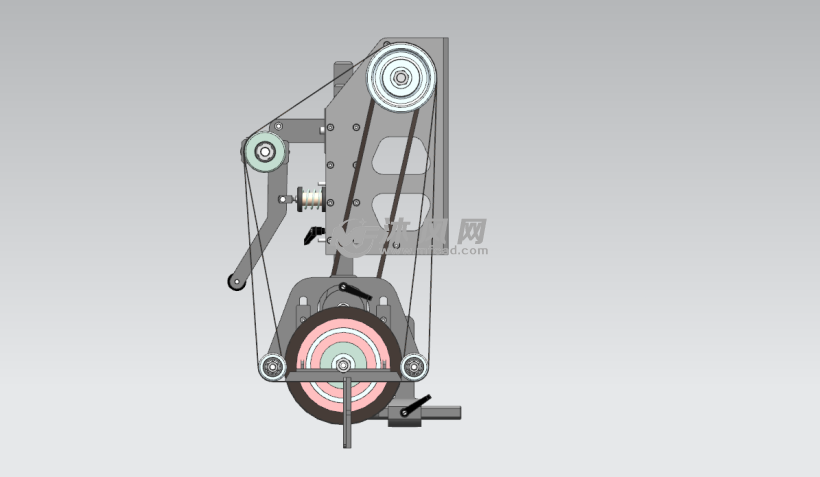 电动砂带机 - 机械加工图纸 - 沐风网