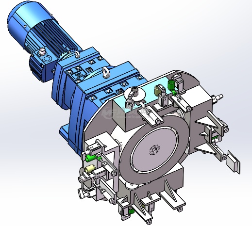 旋转转盘机构 动力系统 传动系统 回转支撑 齿轮