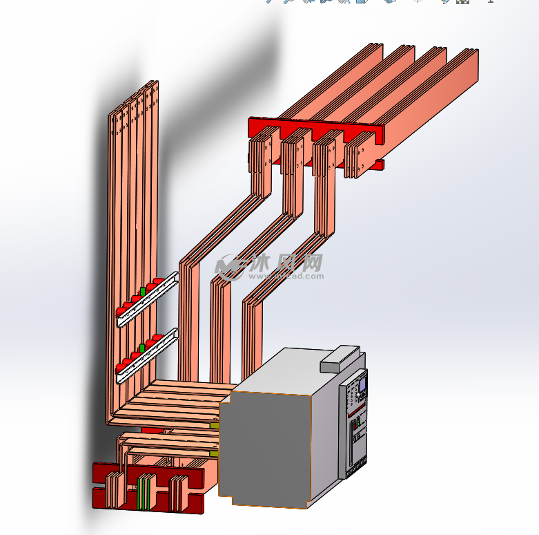 5000a开关柜铜排加工图