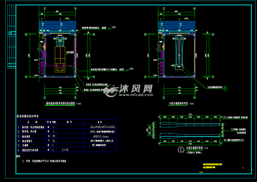 除臭图纸参数图纸id: 941402图纸格式:dwg图纸版本:autocad2004文件