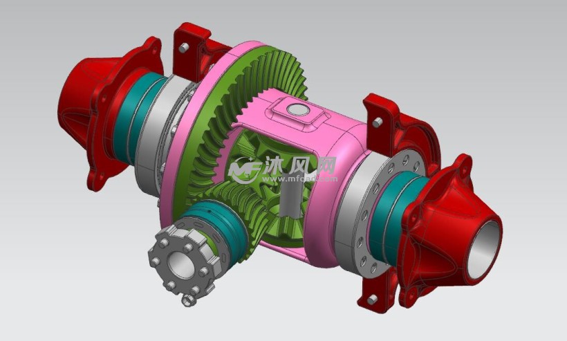 汽车差速器模型sw图