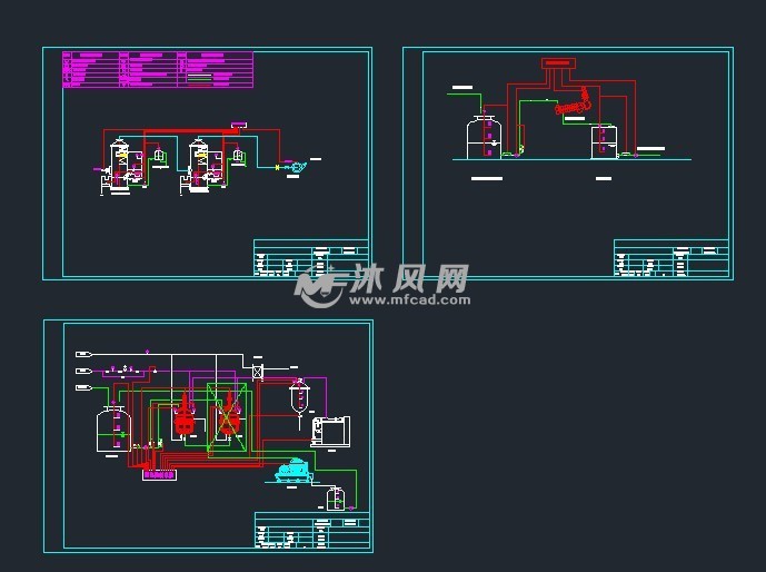 废气废水处理图纸下载_污水处理设备图纸 - 沐风网