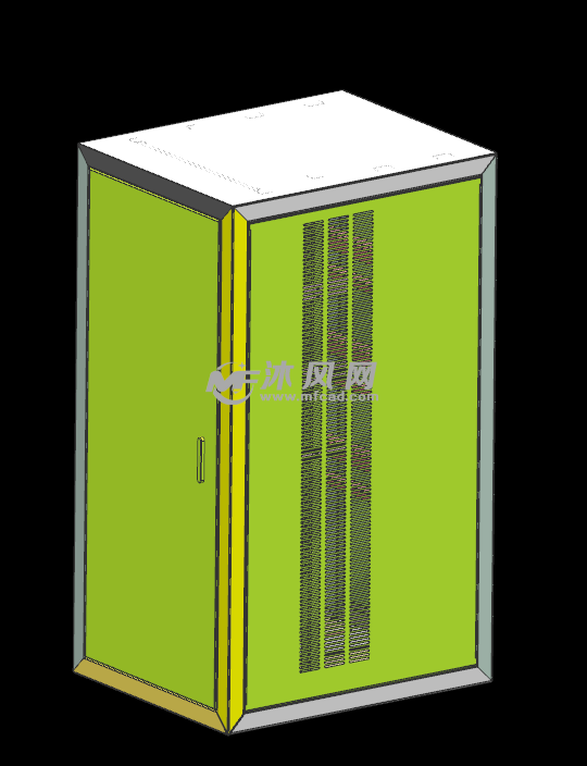 服务器柜子轴测图