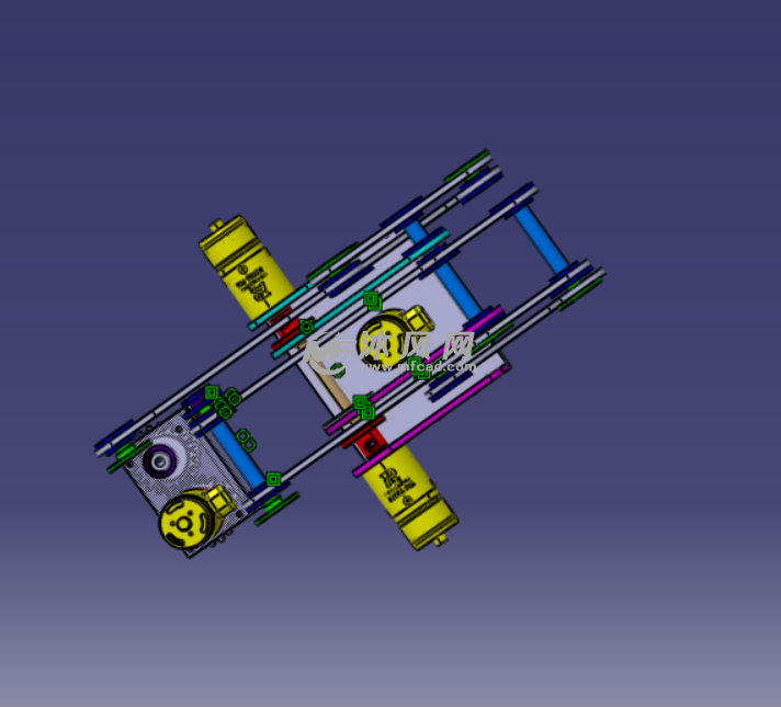 机械手臂自由运动 - 机器人模型图纸 - 沐风网