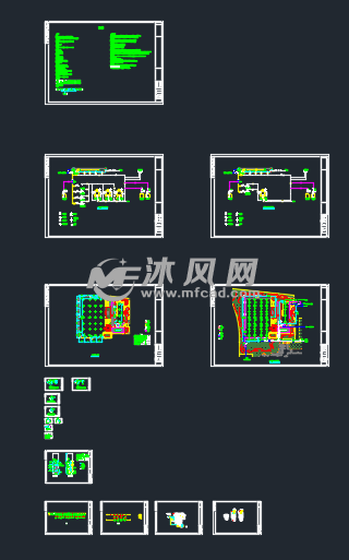 室外游泳池給水排水工程設計圖- cad建築圖紙 - 沐風網