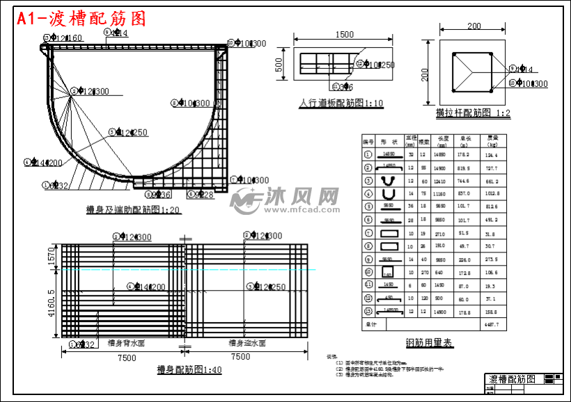 u型槽钢筋图纸图片