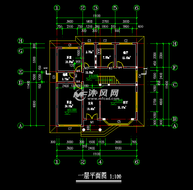 农村三层漂亮别墅设计图纸带阁楼
